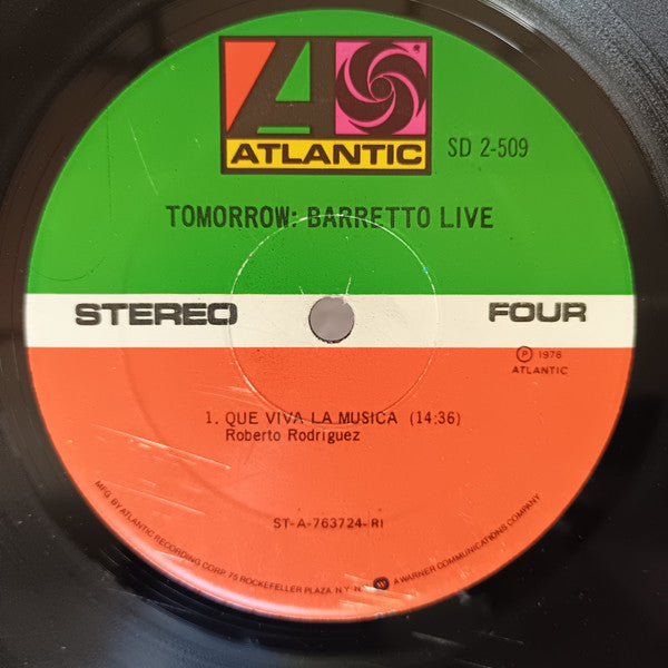 Tomorrow: Barretto Live