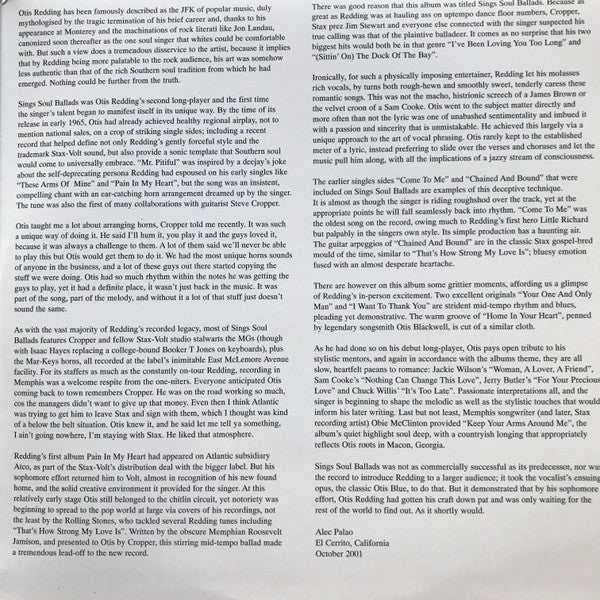 The Great Otis Redding Sings Soul Ballads