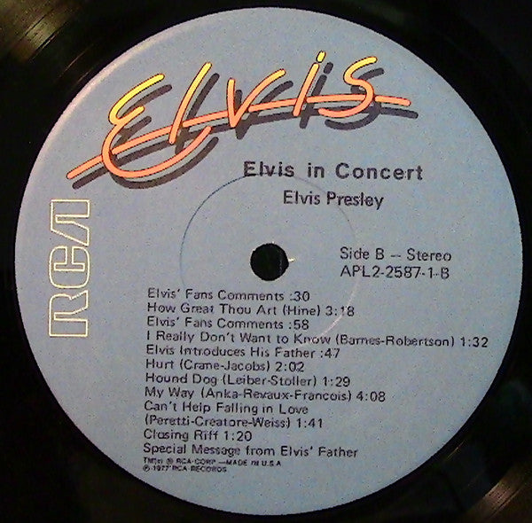 Elvis In Concert