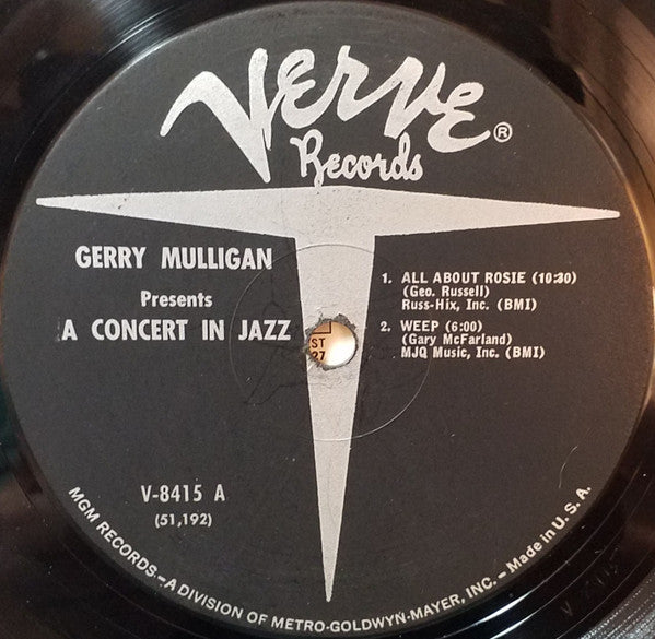 Gerry Mulligan Presents A Concert In Jazz