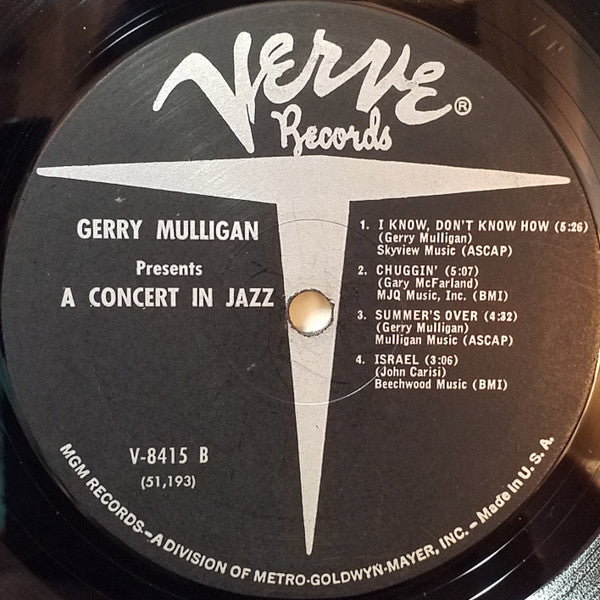Gerry Mulligan Presents A Concert In Jazz