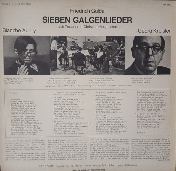 Sieben Galgenlieder