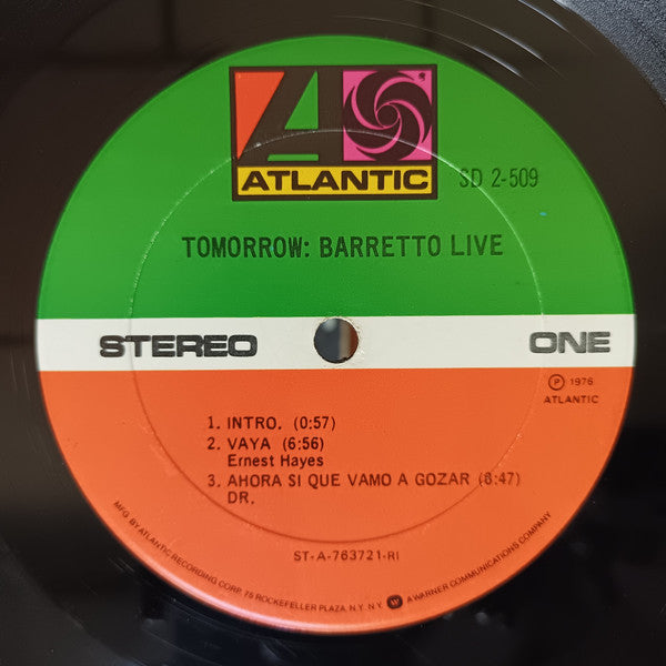 Tomorrow: Barretto Live