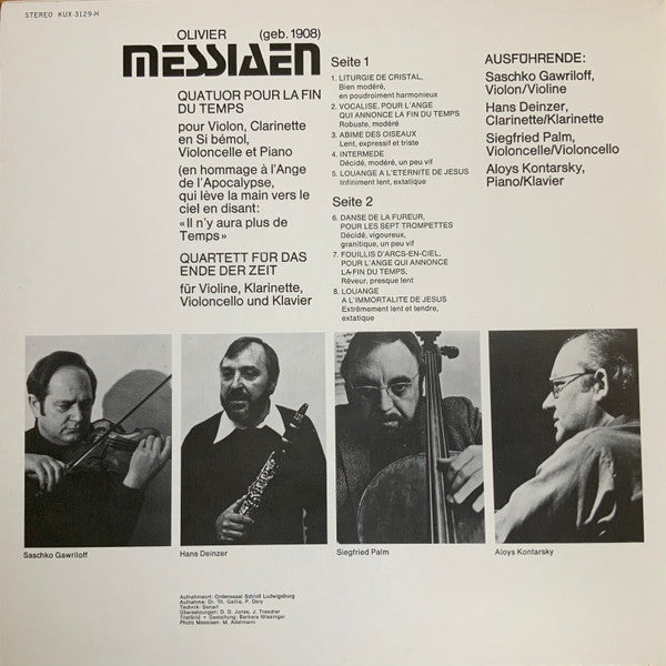 Quatuor Pour La Fin Du Temps