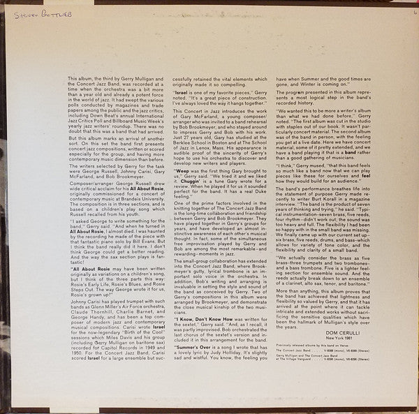 Gerry Mulligan Presents A Concert In Jazz