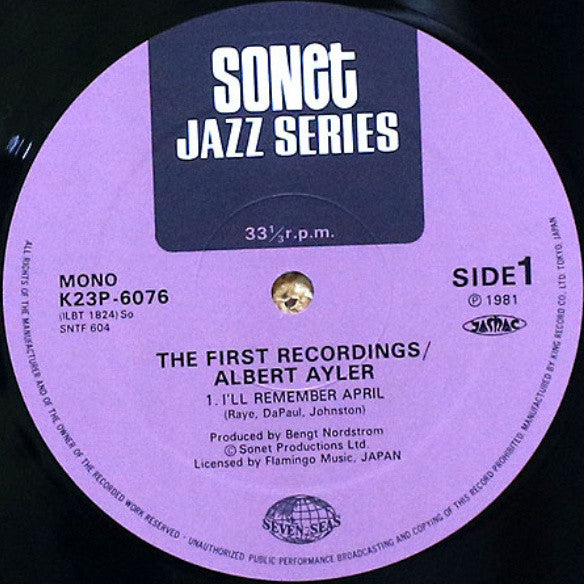 The First Recordings