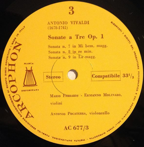 Suonate Da Camera A Tre - Opera Prima