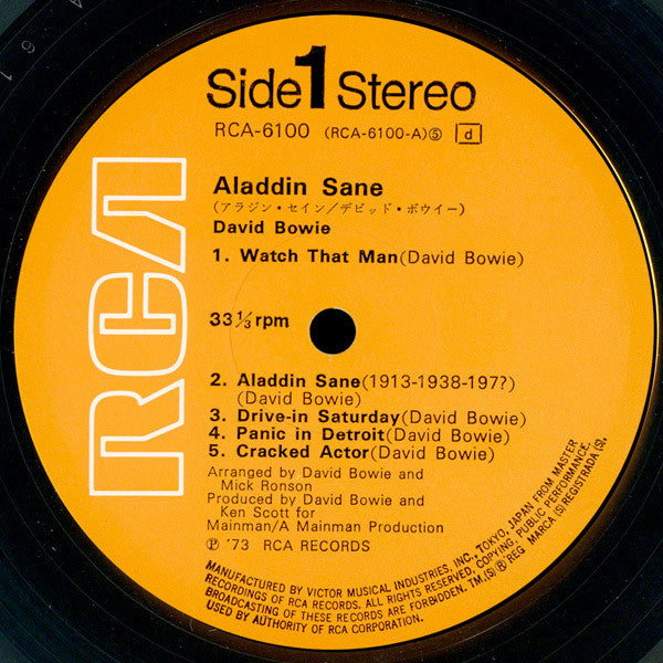 Aladdin Sane = アラジン · セイン