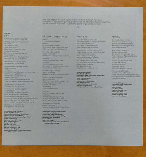 The Nightfly = ナイトフライ