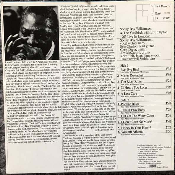 1963 Live In London! (Including 7 Unreleased Takes And Titles)