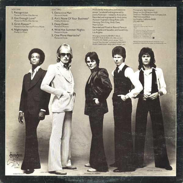 Release: Detective-Vinyl-Canada-1977-SS 8417-2084042