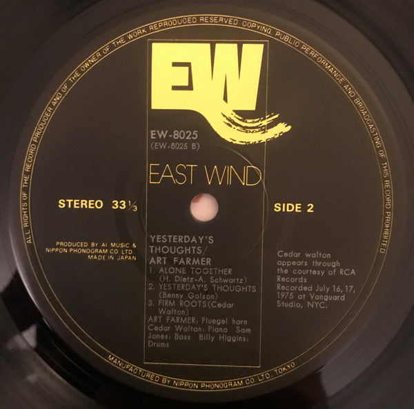 Yesterday's Thoughts