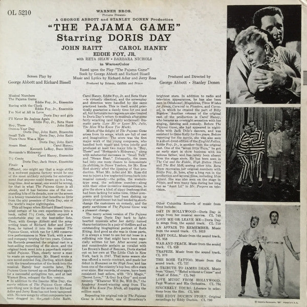 Original Motion Picture Sound Track "The Pajama Game"