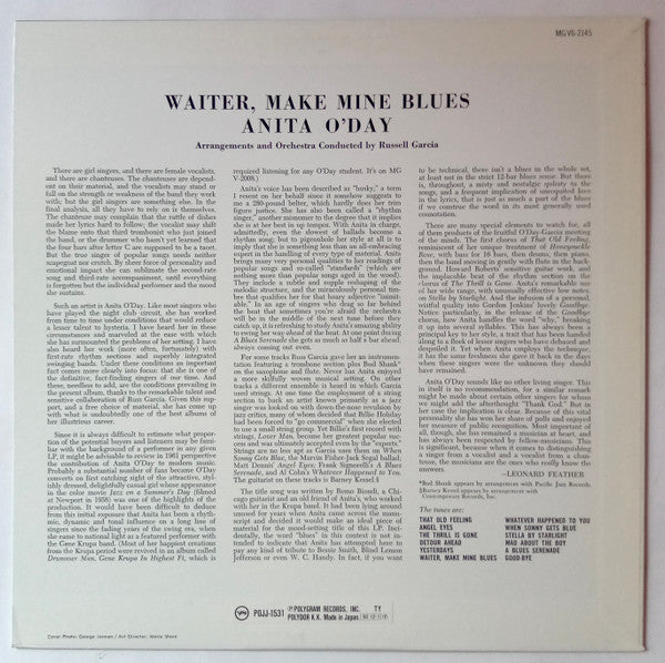 Waiter, Make Mine Blues