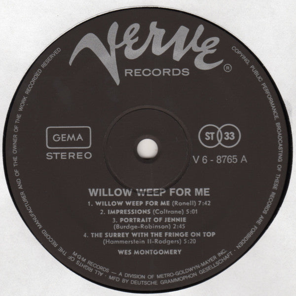 Willow Weep For Me
