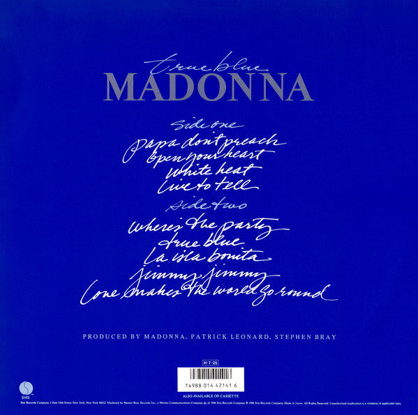 True Blue = トゥルー・ブルー