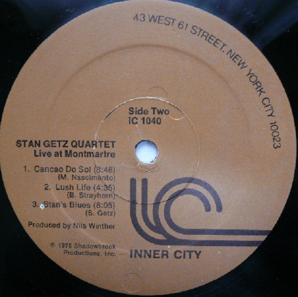 Stan Getz Gold ..." Happy 50th Stan" - A Celebration, Live At Montmartre