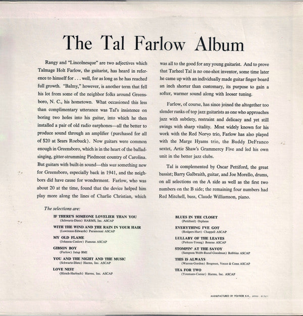 The Tal Farlow Album