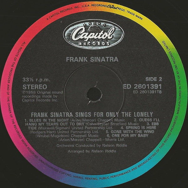 Frank Sinatra Sings For Only The Lonely