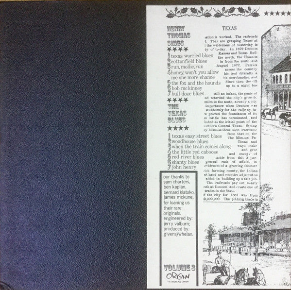 Sings The Texas Blues 1927-28