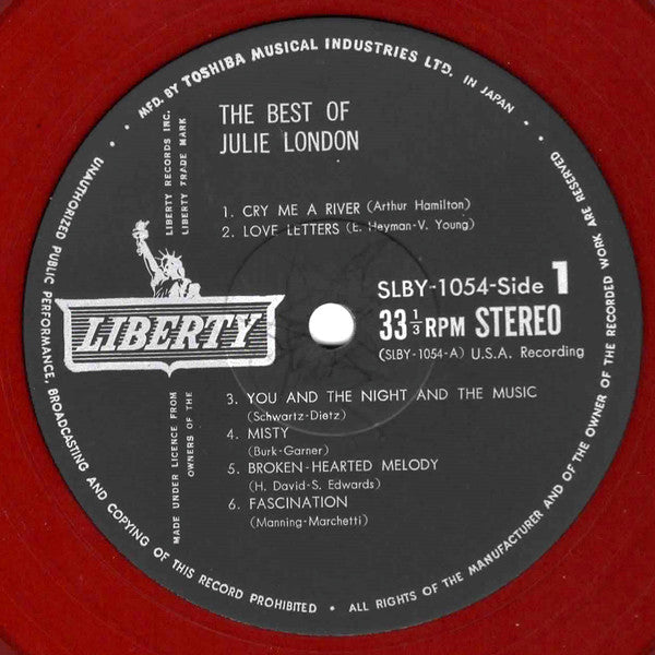The Best Of Julie London = ベスト・オブ・ジュリー・ロンドン