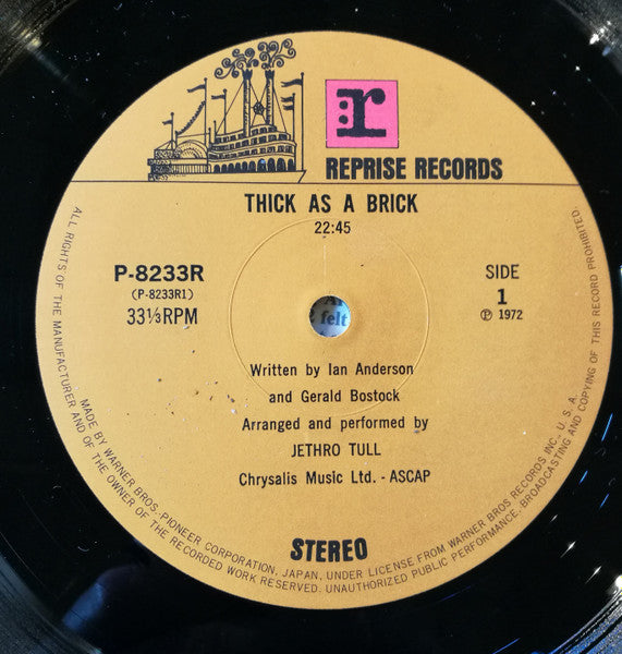 Thick As A Brick = ジェラルドの汚れなき世界