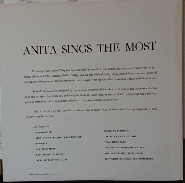 Anita Sings The Most