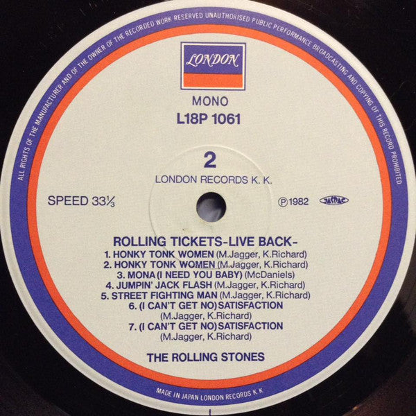 Rolling Tickets - Live Back