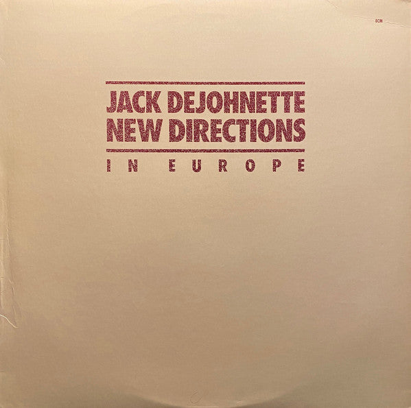 New Directions In Europe