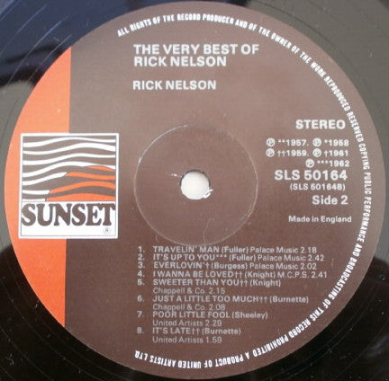 The Very Best Of Rick Nelson