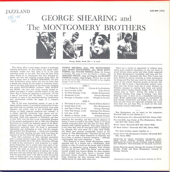 George Shearing And The Montgomery Brothers