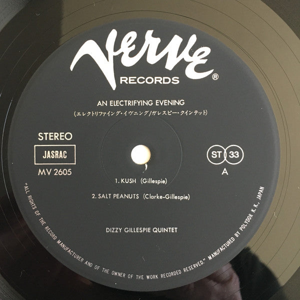 An Electrifying Evening With The Dizzy Gillespie Quintet - Recorded Live In Concert