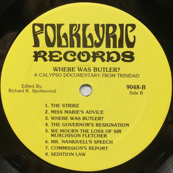 Where Was Butler? - A Calypso Documentary From Trinidad