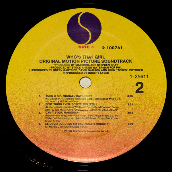 Who's That Girl (Original Motion Picture Soundtrack)