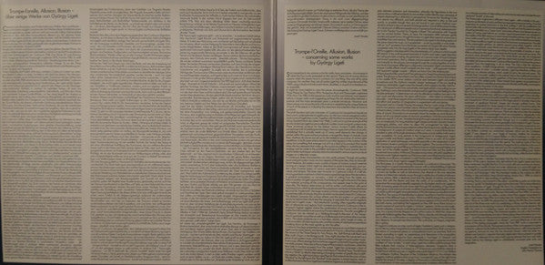 Trio Für Violine, Horn Und Klavier - Passacaglia Ungherese / Hungarian Rock / Continuum - Monument · Selbstportrait · Bewegung