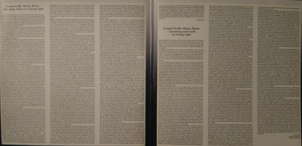 Trio Für Violine, Horn Und Klavier - Passacaglia Ungherese / Hungarian Rock / Continuum - Monument · Selbstportrait · Bewegung