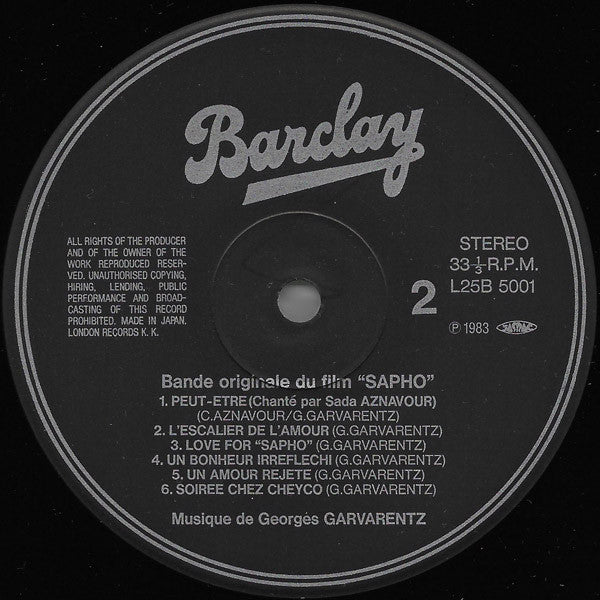 Sapho (Bande Originale Du Film)