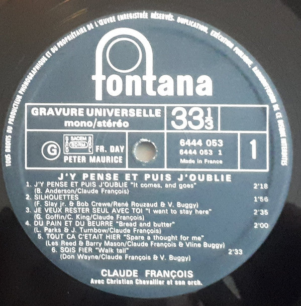 J' Y Pense Et Puis J' Oublie