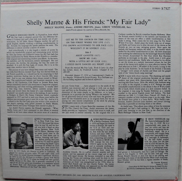 Modern Jazz Performances Of Songs From My Fair Lady