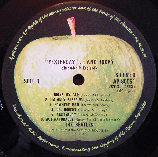 "Yesterday"...... And Today