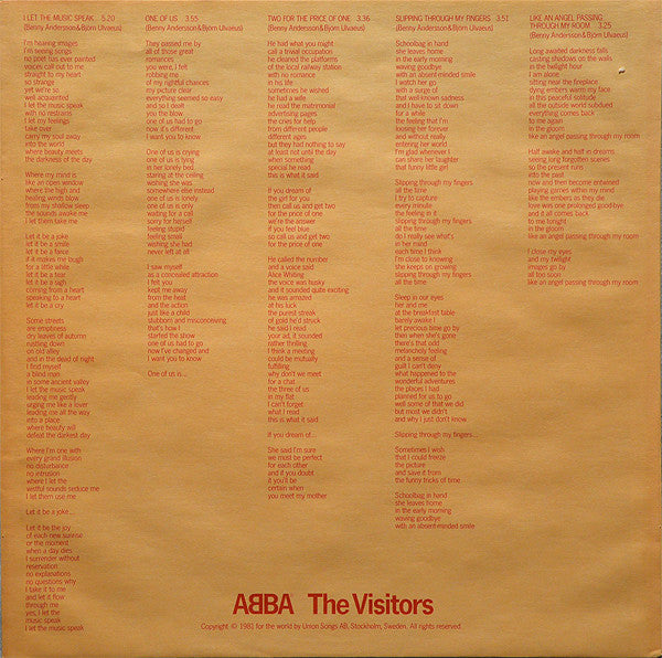 The Visitors = ザ・ビジターズ