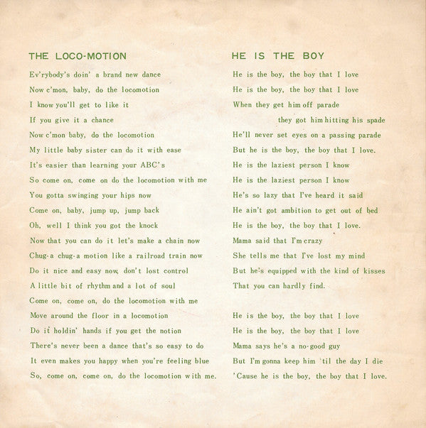 ロコ・モーション = The Loco Motion