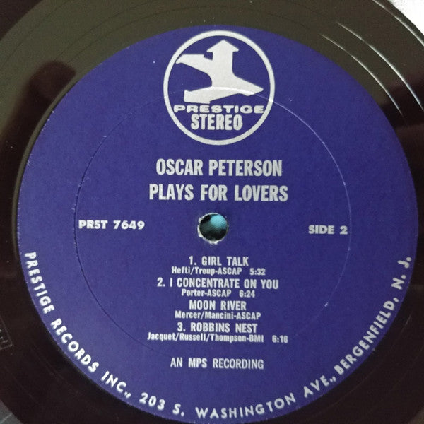 Oscar Peterson Plays For Lovers