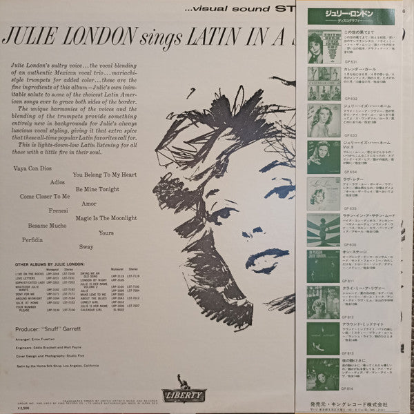 Julie London Sings Latin In A Satin Mood