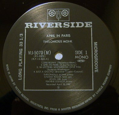 April In Paris / Live