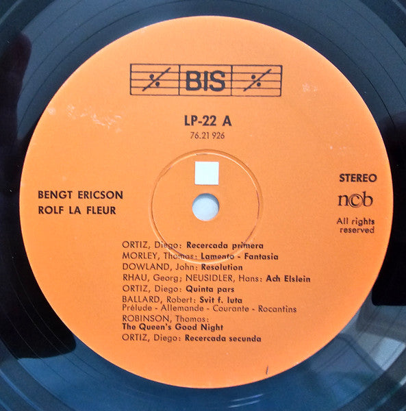 Ortiz, Morley, Dowland, Rauh, Newsidler, Ballard, Robinson, Abel, De Caix D'Hervelois