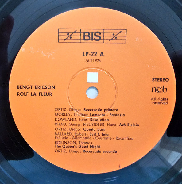 Ortiz, Morley, Dowland, Rauh, Newsidler, Ballard, Robinson, Abel, De Caix D'Hervelois