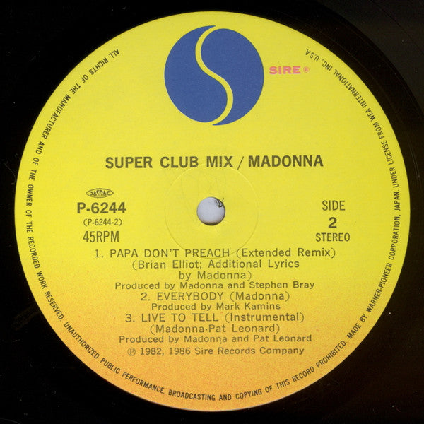 True Blue (Super Club Mix) = スーパー・クラブ・ミックス
