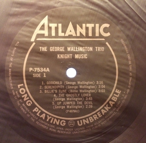 Knight Music: George Wallington Plays 5 Originals And 6 Standards