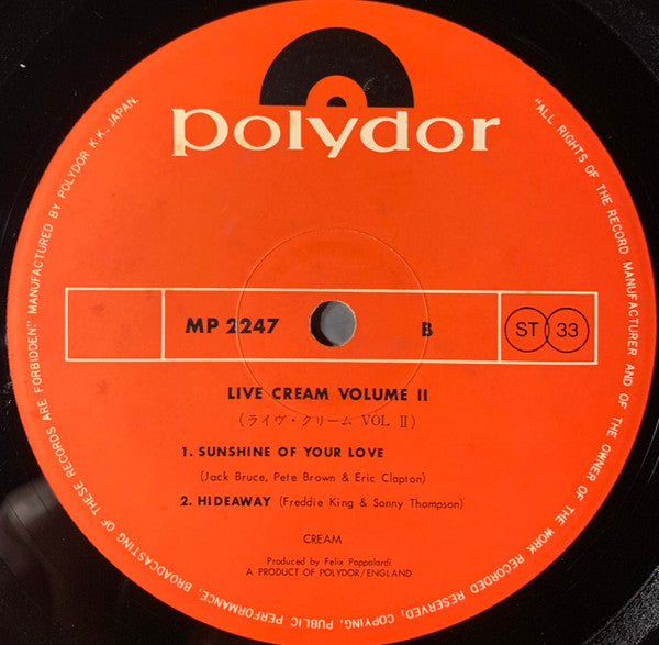 Live Cream Volume II